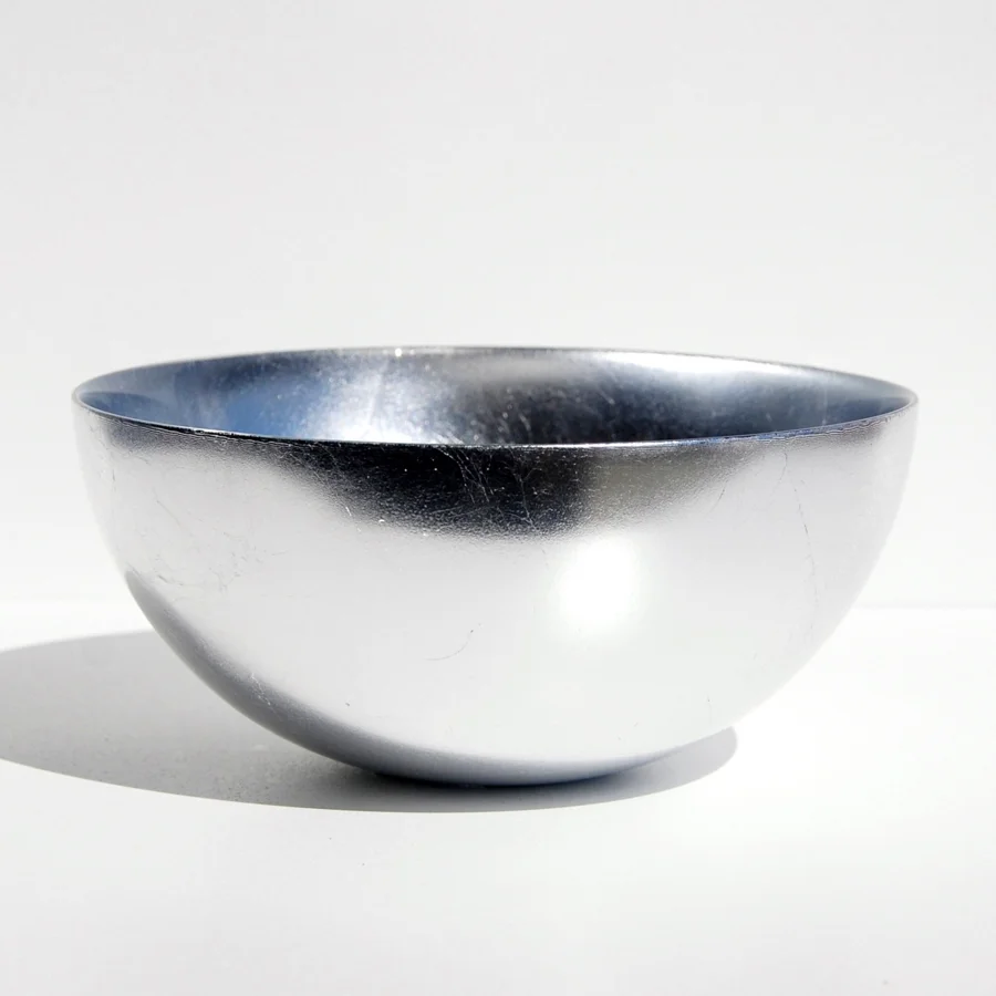 Silver-gilded eight-inch bowl