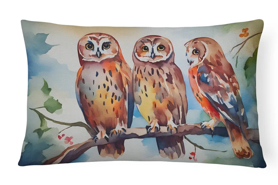 Owls throw pillow
