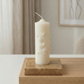 Floral Pillar Candle